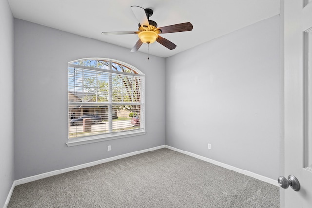 729 Ridgeway Blvd, Weatherford, TX 76086 - carpeted empty room featuring healthy amount of natural light, baseboards, and a ceiling fan