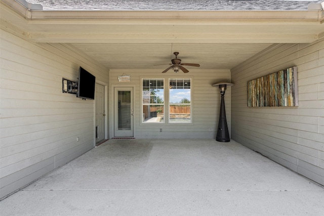 729 Ridgeway Blvd, Weatherford, TX 76086 - view of patio featuring ceiling fan