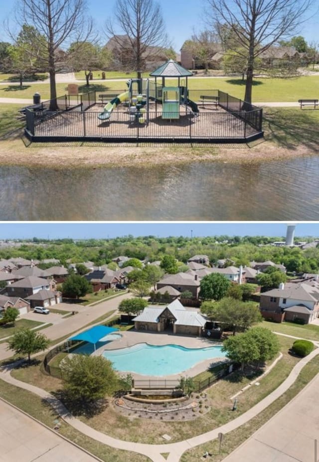 1702 Knollwood Rd, Wylie, TX 75098 - exterior space with fence and a swimming pool