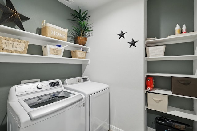 9100 Pearfield Rd, Fort Worth, TX 76179 - laundry room with laundry area and washer and dryer