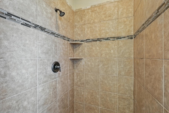 details featuring a tile shower