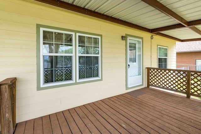 view of wooden terrace