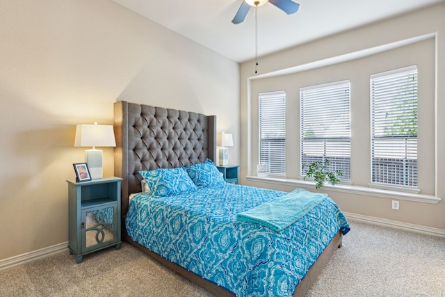 4513 Cherokee Dr, Mckinney, TX 75072 - carpeted bedroom with baseboards and a ceiling fan