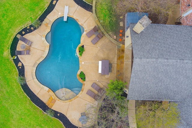 1821 Hammerly Dr, Fairview, TX 75069 - drone / aerial view of a pool area