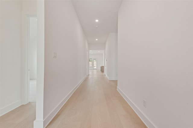 1151 Nora Ln, Forney, TX 75126 - hallway featuring light wood-type flooring, recessed lighting, and baseboards