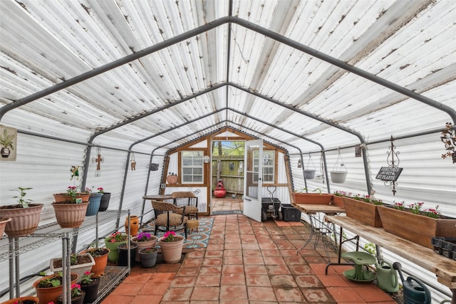 view of sunroom / solarium