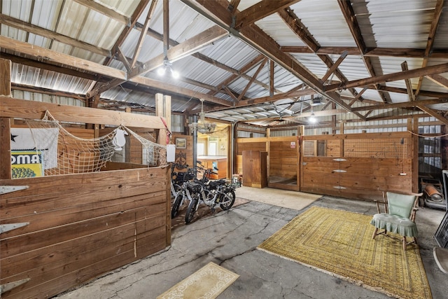 view of horse barn