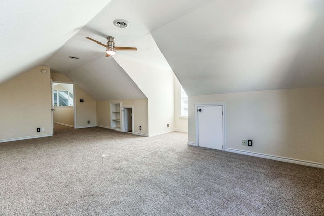 845 County Road 490, Princeton, TX 75407 - additional living space with baseboards, carpet flooring, built in shelves, and visible vents
