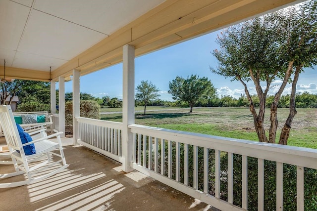 845 County Road 490, Princeton, TX 75407 - view of patio / terrace with a porch