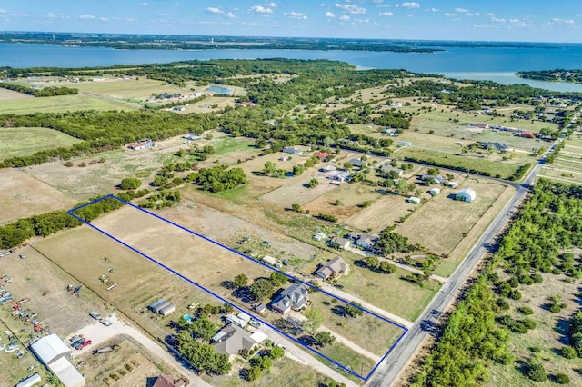 845 County Road 490, Princeton, TX 75407 - drone / aerial view with a water view