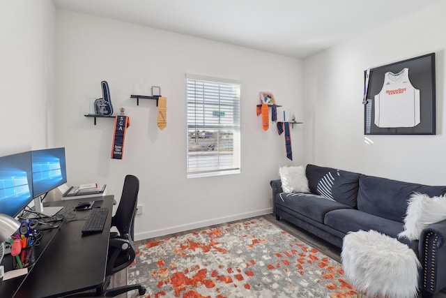 13420 Hiskey Dr, Fort Worth, TX 76052 - office space with wood finished floors and baseboards