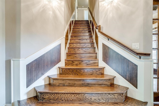 view of stairway