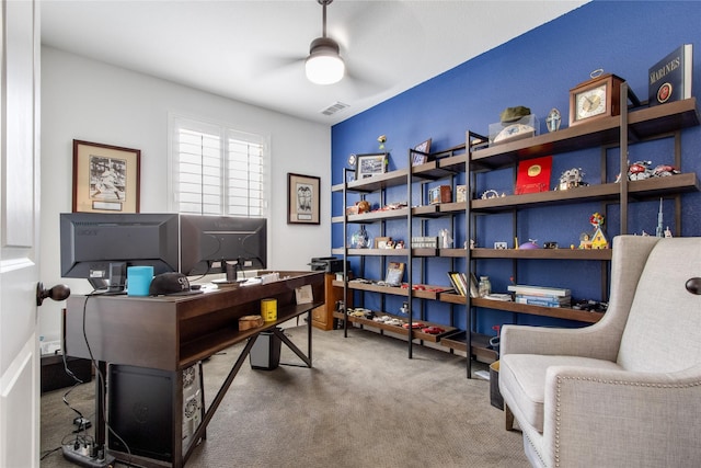 813 Pier St, Little Elm, TX 76227 - carpeted office space with ceiling fan