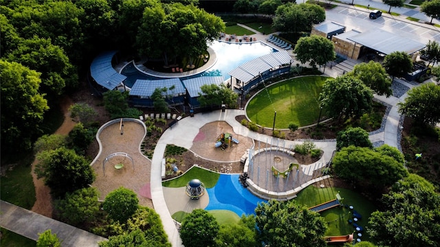 813 Pier St, Little Elm, TX 76227 - aerial view of a pool
