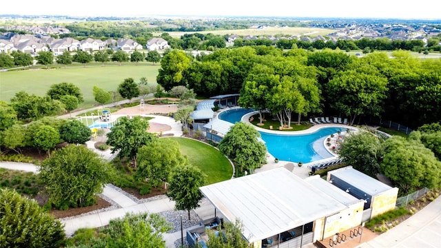 813 Pier St, Little Elm, TX 76227 - aerial view of a pool