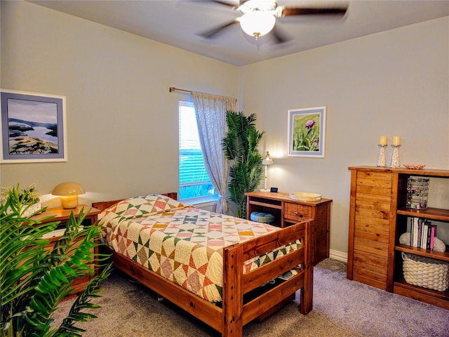 4805 Saddleback Ln, Wichita Falls, TX 73608 - carpeted bedroom with ceiling fan