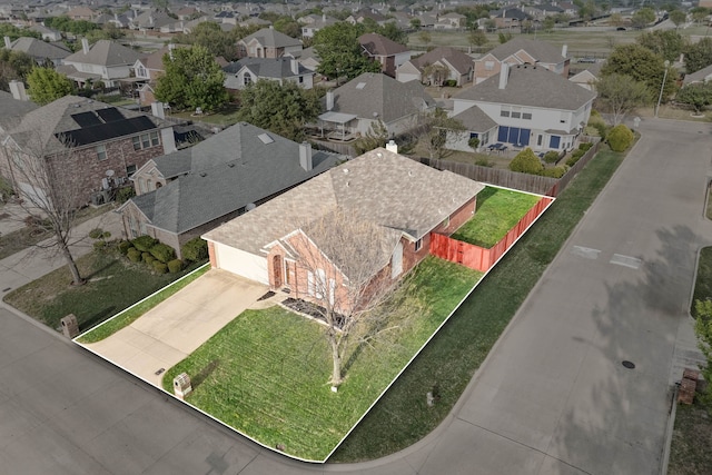 8329 Rolling Rock Dr, Fort Worth, TX 76123 - bird's eye view featuring a residential view