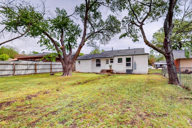 10503 Cayuga Dr, Dallas, TX 75228 - rear view of property featuring cooling unit and stucco siding