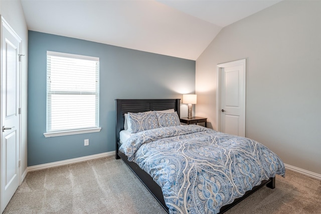2813 Maverick Way, Celina, TX 75009 - bedroom featuring carpet, baseboards, multiple windows, and vaulted ceiling