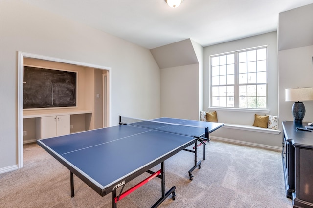 2813 Maverick Way, Celina, TX 75009 - playroom with carpet flooring, baseboards, and lofted ceiling