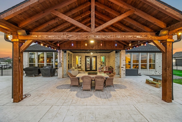 14088 Windrow Dr, Talty, TX 75126 - view of patio with outdoor dining area