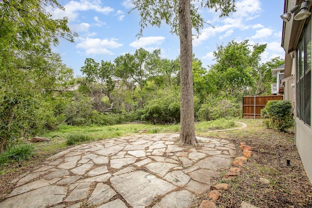view of patio / terrace with fence