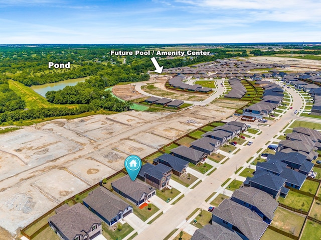 3432 Loftwood Ln, Anna, TX 75409 - aerial view of residential area with a large body of water