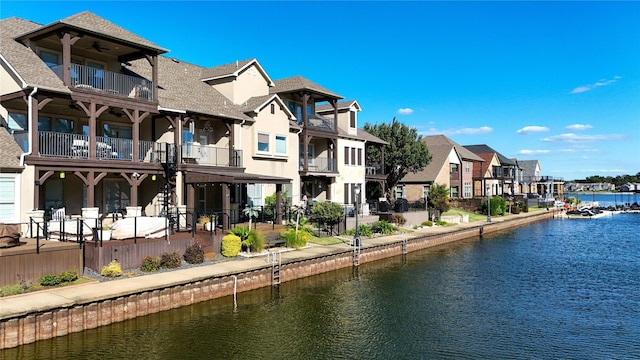 water view featuring a residential view