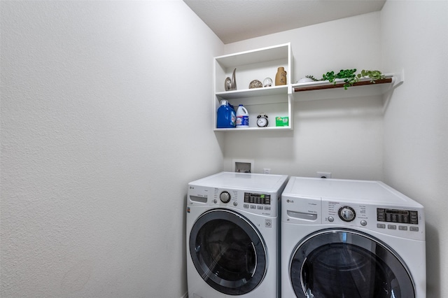 799 Bayberry Ln, Princeton, TX 75407 - clothes washing area featuring laundry area and washer and clothes dryer