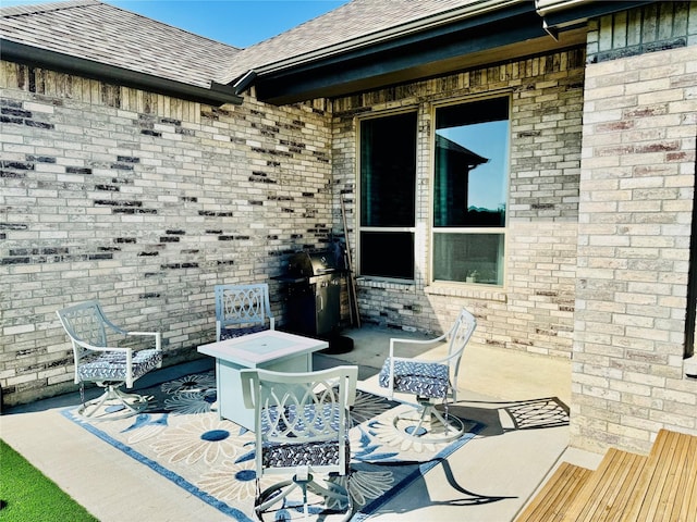 2312 Camp St, Aubrey, TX 76227 - view of patio with grilling area