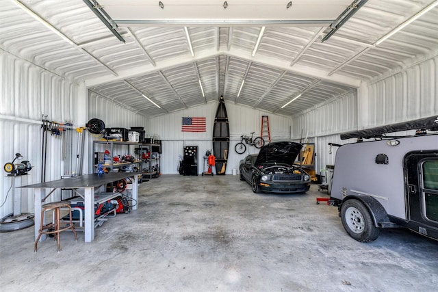 800 Overland Dr, Lowry Crossing, TX 75069 - garage featuring metal wall