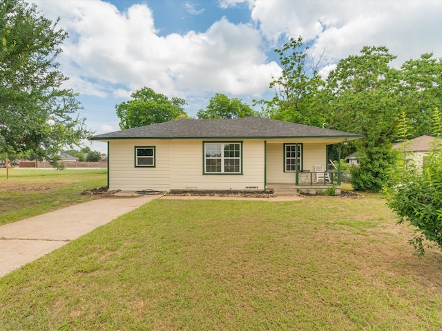 5134 Anderson Cir, Garland, TX 75043 - view of front of home featuring a porch and a front lawn