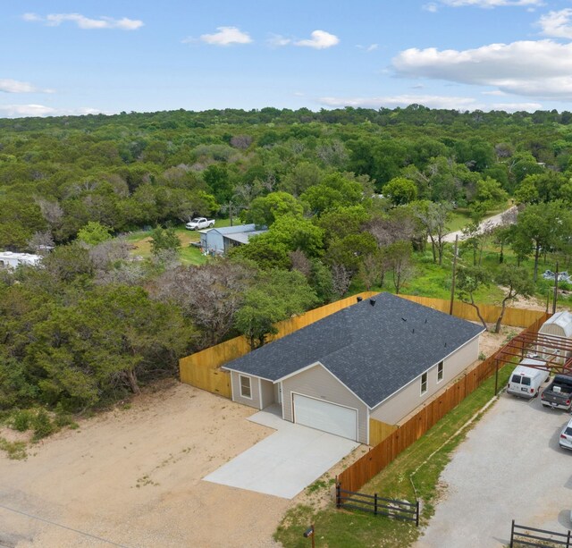 2685 Thompson Rd, Weatherford, TX 76087 - view from above of property with a heavily wooded area
