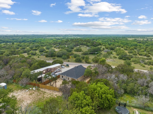 2685 Thompson Rd, Weatherford, TX 76087 - view from above of property featuring a heavily wooded area