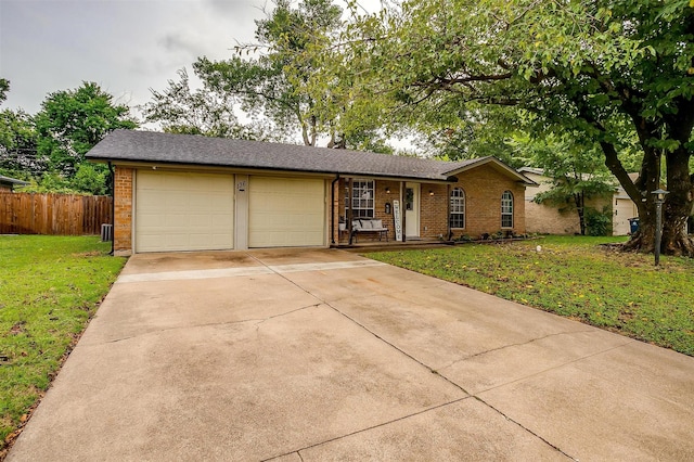 136 NW Suzanne Ter, Burleson, TX 76028 - ranch-style home with brick siding, an attached garage, and concrete driveway
