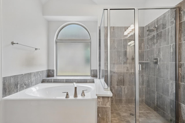 1125 Overton St, Frisco, TX 75036 - bathroom featuring a shower stall and a garden tub