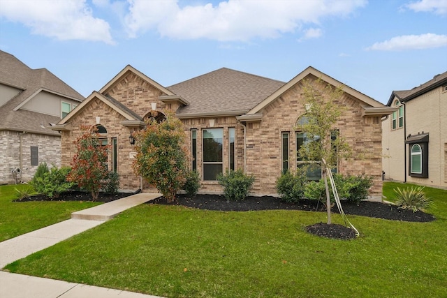 1125 Overton St, Frisco, TX 75036 - view of front facade featuring a front yard and brick siding