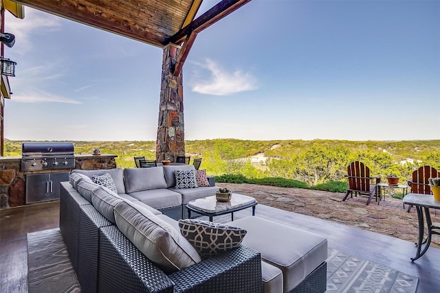 8225 Scotscraig Ct, Cleburne, TX 76033 - view of patio / terrace with an outdoor hangout area