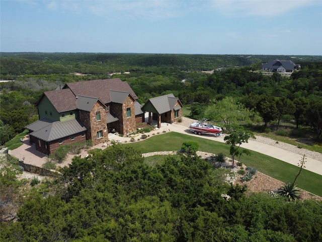 8225 Scotscraig Ct, Cleburne, TX 76033 - view from above of property featuring a heavily wooded area