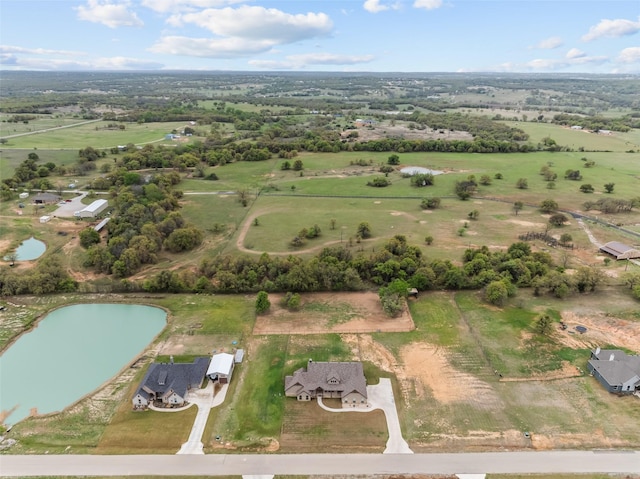 2017 Antler Loop, Poolville, TX 76487 - aerial view with a water view and a rural view
