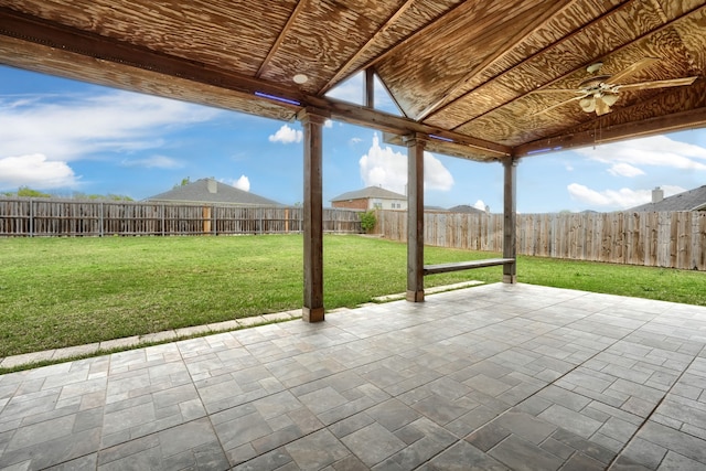 2760 Stoney Hollow Ln, Rockwall, TX 75087 - view of patio / terrace featuring a ceiling fan