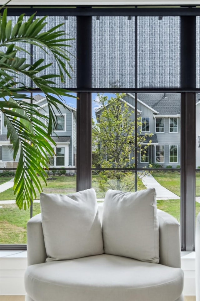 view of sunroom