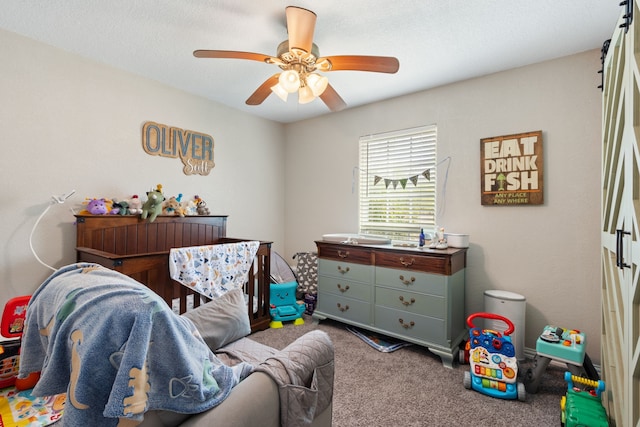 201 Volunteer Dr, Arlington, TX 76014 - bedroom featuring ceiling fan and carpet floors