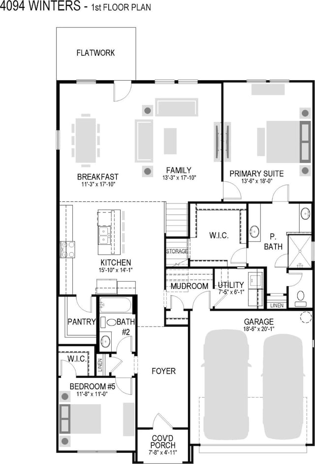2756 Keokuk St, Fort Worth, TX 76179 - home floor plan