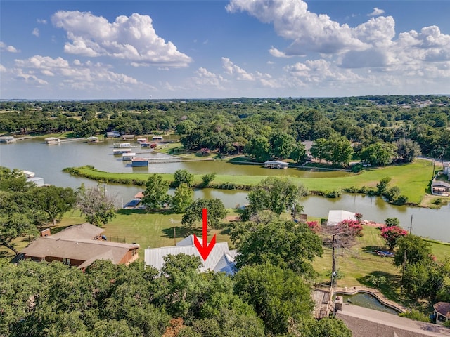 7219 Hickey Rd, Azle, TX 76020 - drone / aerial view of a nearby body of water