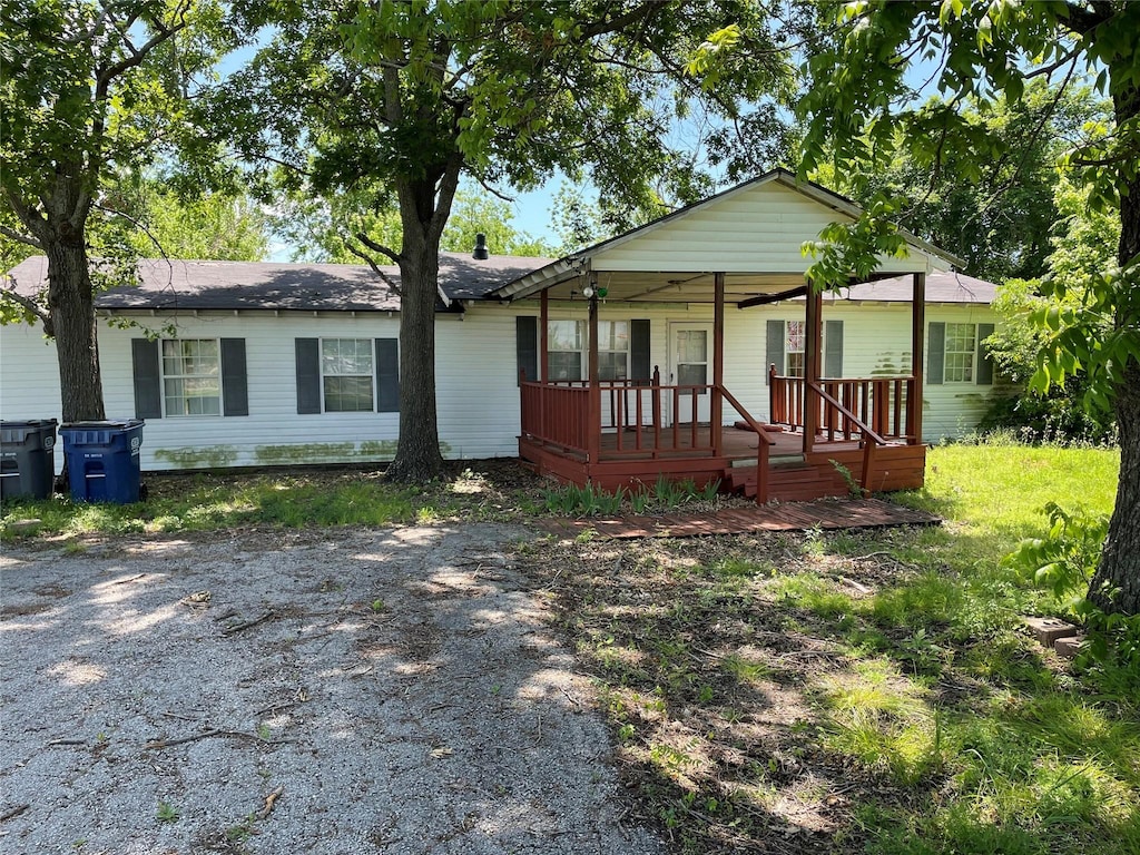 view of ranch-style home