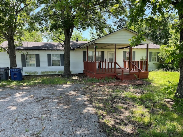 view of ranch-style home