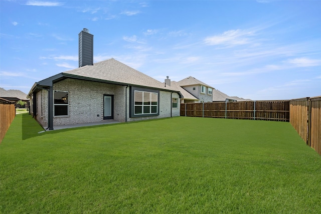 7745 Gatevine Ave, Joshua, TX 76058 - back of house featuring a chimney, brick siding, and a shingled roof