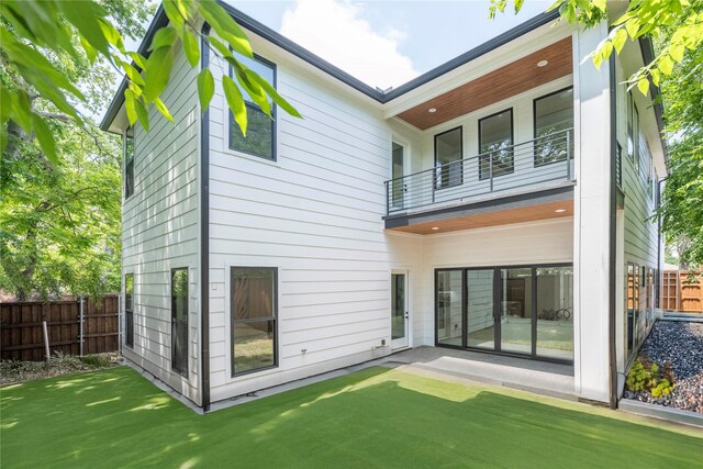 4218 Bonham St, Dallas, TX 75229 - back of house featuring a balcony and a patio area