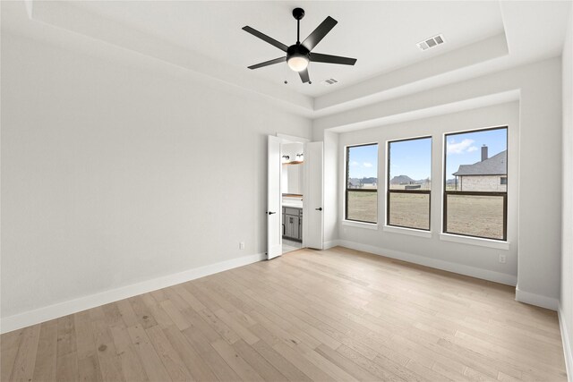 160 Waterview Dr, Gunter, TX 75058 - unfurnished bedroom featuring baseboards, visible vents, and light wood-style floors